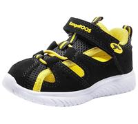 KangaROOS Ki-Rock Lite Ev-10, Scarpe da Ginnastica Unisex-Bambini, Jet Black Lemon Chrome, 22 EU