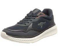 KangaROOS Km-Lama, Scarpe da Ginnastica Unisex-Adulto, Navy Scuro Arancione Fluo, 47 EU
