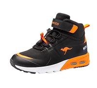 KangaROOS KX-Hydro, Scarpe da Ginnastica, Jet Black/Neon Orange, 35 EU