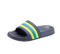 KangaROOS Sandali unisex K-Slide Stripe, blu navy/lime, 41 EU, Dk Navy Lime, 41 EU