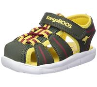 KangaROOS Sandali unisex per bambini K-grobi, Olive Sun Yellow, 23 EU