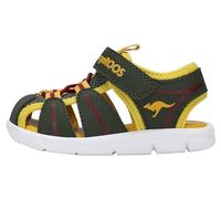 KangaROOS Sandali unisex per bambini K-grobi, Olive Sun Yellow, 24 EU