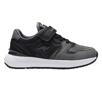 KangaROOS Sneaker Unisex per Bambini K Base EvSneaker, Jet Black Steel Grey., 34 EU