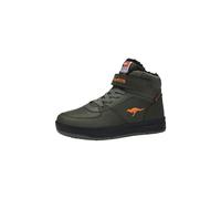 Kangaroos Sneaker Unisex per Bambini K-CP Bound Mid EvSneaker, Military Green Flame, 35 EU