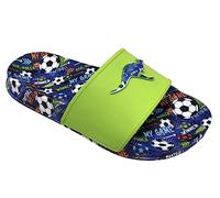 KangaROOS Stampa K-Slide, Sandali, Lime Soccer, 32 EU