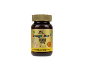 Kangavites Vitamina C 100 mg 90 Compresse Masticabili - Gusto Arancia Solgar