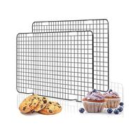 KangBaz Griglia, Griglia di Raffreddamento Pasticceria, Griglia Inox Griglia di Raffreddamento Pasticceria per la Pulizia Pasticceria caffè Ristorante (2 Pezzi)