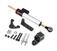 KANGBOZ Compatibile con Ducati per Hypermotard 939 2016 2017 2018 Supporto per Ammortizzatore di Sterzo per Moto Accessori Universali Ammortizzatore sterzo(Silver)