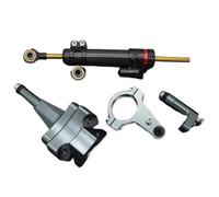 KANGBOZ Compatibile con Ninja 400 2018 2019 2020 2021 2022 Kit Staffa di Montaggio Ammortizzatore Stabilizzatore Sterzo Moto Parte Universale Ammortizzatore sterzo(Gray)