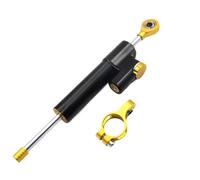 KANGBOZ Compatibile con Z800 2013 2014 2015 2016 Motociclette Ammortizzatore di Sterzo Stabilizzatore Manubrio Staffa Universale Accessori Ammortizzatore sterzo(Black-Yellow)