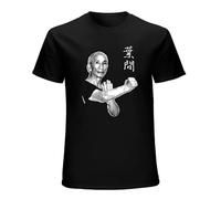 KANGEKAOYU Grandmaster YIP Man Ip Man Wing Chun Wing Tsun Print Unisex T-Shirts Men Tee Cotton Tops Black Shirt XL