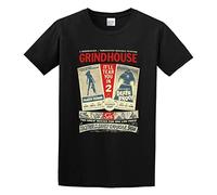 KANGEKAOYU Grindhouse Double Feature Planet Terror Death Proof Print Unisex T-Shirts Men Tee Cotton Tops Black Shirt XXL