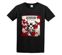 KANGEKAOYU Haken Puzzle Box Print Unisex T-Shirts Men Tee Cotton Tops Black Shirt XXL