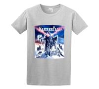 KANGEKAOYU HammerFall Chapter V Unbent Unbowed Unbroken Print Unisex T-Shirts Men Tee Cotton Tops Grey Shirt XXL