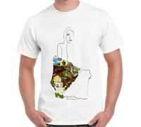 KANGEKAOYU Ladies of Canyon Joni Mitchell Jolk Print Unisex T-Shirts Men Tee Cotton Tops White Shirt M