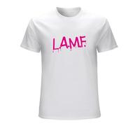 KANGEKAOYU Lamf L.A.M.F As Worn By Johnny Thunders Print Unisex T-Shirts Men Tee Cotton Tops White Shirt S