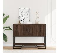 Kangmusi 848538 - Tavolo consolle in legno di quercia, 100 x 35 x 74,5 cm