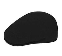 Kangol Coppola Originale 504 Black Gold Cappellino in Lana Cappello Piatto M (56-57 cm) - Nero