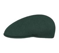 Kangol 504 Flexfit - Berretto piatto da uomo, in lana con visiera, adatto per tutte le stagioni, Verde scuro, XL