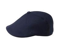 Kangol 504 Flexfit Coppola Uomo - Cappello Piatto Cappellino in Lana con Visiera Autunno Primavera Inverno Estate Estate/Inverno - L/XL (58-61 cm) Blu