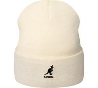 Kangol Berretto Cuffia 2-Way Text Beanie in Acrilico Anallergico Unisex Natural