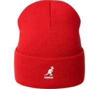 Kangol Berretto Cuffia 2-Way Text Beanie in Acrilico Anallergico Unisex Rosso