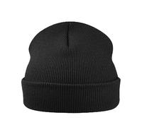 Kangol Berretto Cuffia in Acrilico Anallergico Nero Logo Nero Unisex