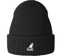 Kangol Berretto Cuffia in Lana Merino Rib Beanie Unisex Nero