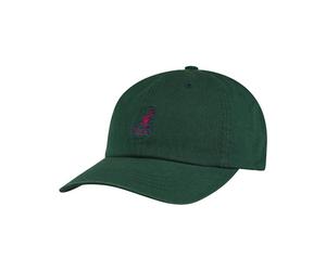 Kangol Cappellino Washed Baseball in Cotone Verde Alga Unisex