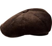 Kangol Cappello 8 Pannelli Cord Hawker in Cotone Marrone Scuro Unisex