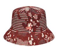 Kangol Cappello da pescatore da uomo a coste mimet, Cherry Glow, S