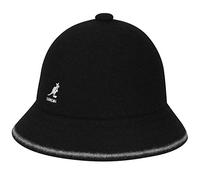 Kangol Cappello Floscio Stripe Casual Tesa Larga in Lana M (56-57 cm) - Nero