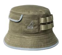 Kangol Cappello in Cotone Waxed Utility Bucket da Pescatore Estivo L (58-59 cm) - Oliva