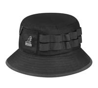Kangol Cappello in Cotone Waxed Utility Bucket da Pescatore Estivo M (56-57 cm) - Nero