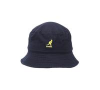 Kangol Washed Cotton Bucket Hat Cappello a Falda Larga, Blu (Navy), M Unisex-Adulto