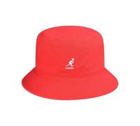 Kangol Cappello Pescatore Washed Bucket in Cotone Rosso Ciliegia Unisex
