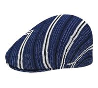 Kangol Coppola Diagonal Stripes Cappello Piatto L (58-59 cm) - Blu Scuro
