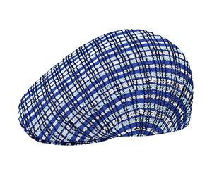 Kangol Coppola Prep Plaid Donna/Uomo - Cappello Piatto con Visiera Estate Primavera/Estate - L (58-59 cm) Blu