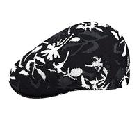 Kangol Coppola Street Floral 504 Donna/Uomo - Cappello Piatto con Visiera Estate Primavera/Estate - M (56-57 cm) Nero