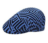 Kangol Coppola Virtual Grid 507 Donna/Uomo - Cappello Piatto con Visiera Estate Primavera/Estate - XL (60-61 cm) Nero-Blu