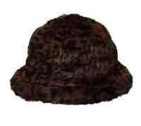 Kangol Faux Fur Casual Cappello a Falda Larga, Multicolore (Leopard Melange), S Unisex-Adulto