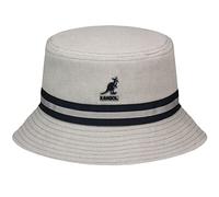 Kangol Lahinch a Righe Cappello a Falda Larga, Grigio, S Unisex-Adulto