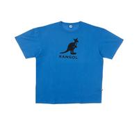 Kangol - T-shirt uomo blu/nero taglio oversize - - Tops - Uomo - Blu - M