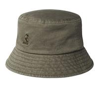 Kangol Washed Bucket Basco, Verde Oliva, XL Uomo
