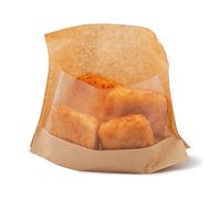Kangoopack - Sachetto Con Base E Finestra 40 G/M2 + 15 Pp 14X16/12X3 Cm Naturale Kraft - 4000 Unità