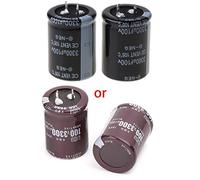 KANGQL Condensatore radiale, 2 condensatori elettrolitici in alluminio, 100 V, 3300 uF, 30 x 40 mm, per LCD