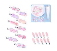 KANGQL Fermaglio per capelli, set di forcine per capelli fai da te, per creare il tuo unico fermaglio per capelli simulazione panna montata colla resina kit di accessori, serie Macaron, set da 10