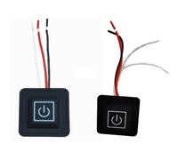 KANGQL Interruttore di controllo, 3,7-12 V, impermeabile, con pulsante riscaldato, guanti per riscaldamento elettrico, cintura regolatore di temperatura