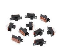 KANGQL Interruttore scorrevole 10 pezzi SS22F32 6 pin 2 posizioni DPDT On/On Slide 0.5A Toggle
