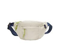 KANGQL Marsupio, Marsupio in nylon Marsupio Borsa Grande Capacità Cintura Borsa Sportiva per Adolescenti Unisex Crossbody Marsupio Borsa a Tracolla Borsa a Tracolla, Bianco, Approx.